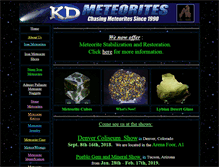 Tablet Screenshot of kdmeteorites.com
